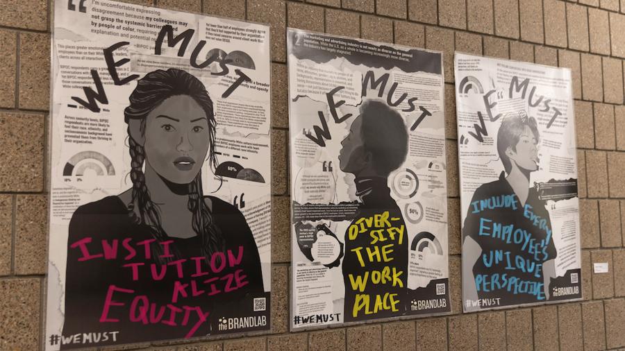 Graphic design students' 51 diversity, inclusion posters rollout
